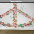 thumbnail image 6 of Ambesonne Summer Place Mats Set of 4, Peace Sign with Flower, Standard Size, Multicolor, 6 of 6