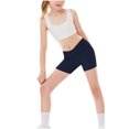 thumbnail image 3 of uublik Under Skirt Shorts Girls Size 4T-14 Cartwheel Shorts Girl Bike Shorts Kids Biker Under Dress Dance Shorts Girls Clothes Navy, 3 of 4