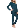 thumbnail image 2 of Felina | Comfyz Coco Women’s 2-Piece Lounge Set | Lounge Set for Women (Dark Heather Charcoal, X-Large), 2 of 3