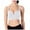 White, variant on Yammkia Sports Bra High Impact Sports Bras for Women, Seamless Comfortable Yoga Bra with Removable Pads (Pink,L)