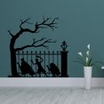 thumbnail image 1 of Etiqueta de del para la etiqueta engomada decorativa autoadhesiva de Halloween del club Soledad Pegatina de pared de PVC Negro, 1 of 10