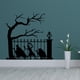 thumbnail image 1 of Etiqueta de del para la etiqueta engomada decorativa autoadhesiva de Halloween del club Soledad Pegatina de pared de PVC Negro, 1 of 10
