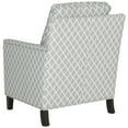 thumbnail image 7 of SAFAVIEH Buckler Classic Upholstered Club Chair w/ Silver Nail Heads, Grey/White, 7 of 7