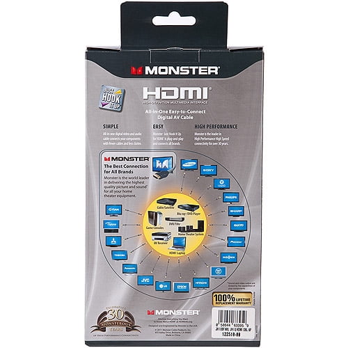 Monster 6 ft. HDMI Cables