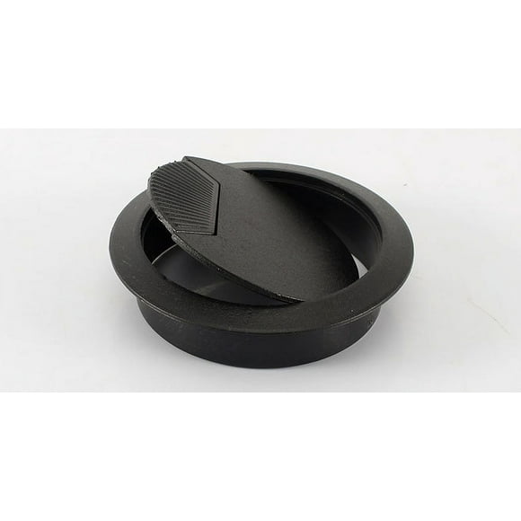 Jinsinto 60mm (2.4 Inch) Desk Grommet, 4 Black Desk Grommet Cord Cables, Desk Table Grommet for Home and Office Table Surface Port Hole Covers