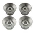 thumbnail image 3 of Musiclily Pro Inch Size Fine 24-Spline Top Hat Bell Knobs Tone Volume Control Knobs for USA LP SG Style Electric Guitar, Silver with Reflector (Set of 2T2V), 3 of 5