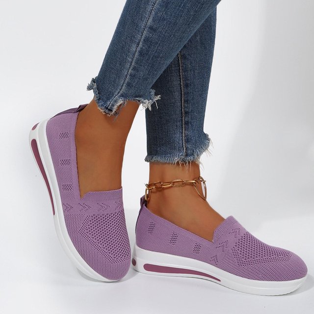 Zapatos de mujer para mujer, informales, diarios, con hebilla, punta cerrada, plataforma, zapatillas, zapatos de malla Wmkox8yii ahfdhkah496