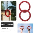thumbnail image 3 of OULII 2 Pcs Anneaux d'Exercice Intérieurs pour Gymnastique et Divertissement Couleur Rouge, 3 of 8