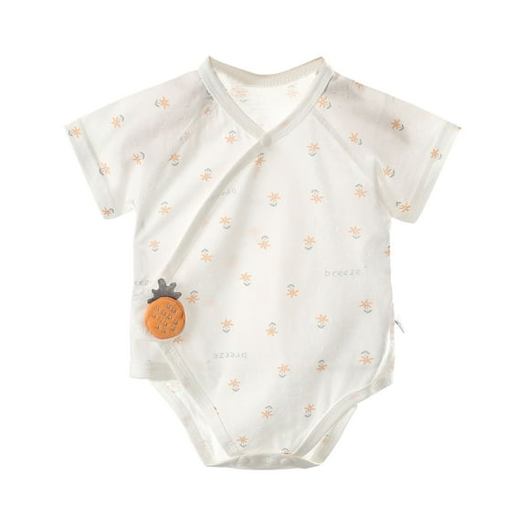 YunPes Baby Side Snap Bodysuit Kimono Onsies Boy Girl Cotton Basic Pattern Bodysuits 4 Month Old Baby Girl