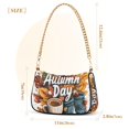 thumbnail image 3 of FORMRS Womens Shoulder Bag with Chain Strap Clutch Purse Cute Tote Handbag, Autumn Day Pattern, 3 of 7
