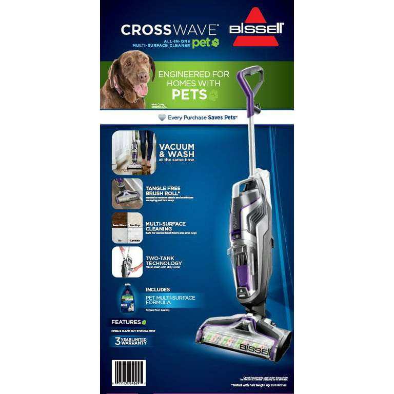 BISSELL - CrossWave Pet Pro All-in-One Multi-Surface Cleaner - Red & Grey
