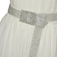 thumbnail image 6 of Women's Fashion Bling Crystal Diamond Waist Belt Wide Chain Full Rhinestone Waistband, 6 of 10