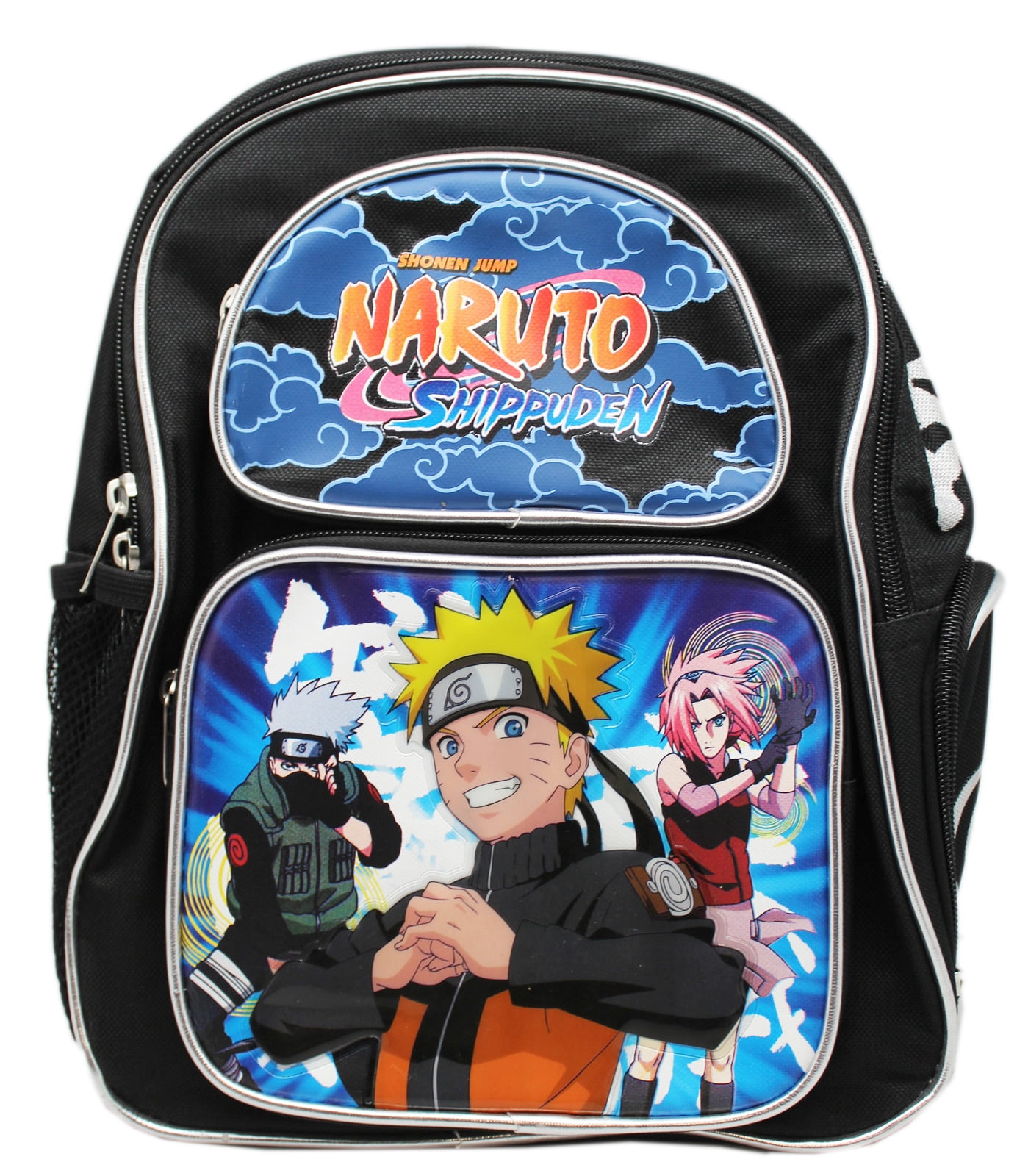 Naruto Shippuden Blue/Black Colored Small Size Kids Backpack (12in