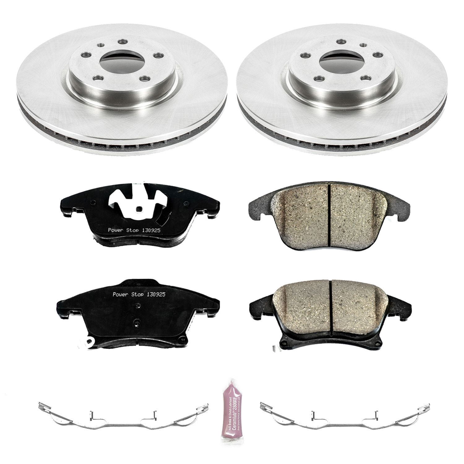 Power Stop Front Stock Replacement Brake Pad and Rotor Kit KOE6399