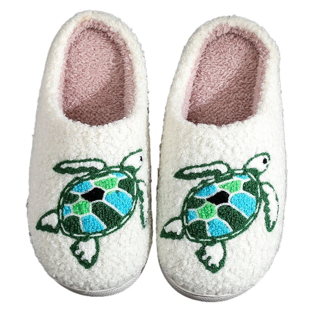 Pantuflas Térmicas Planas Suaves Y Peludas Felpa Lindas para El Invierno