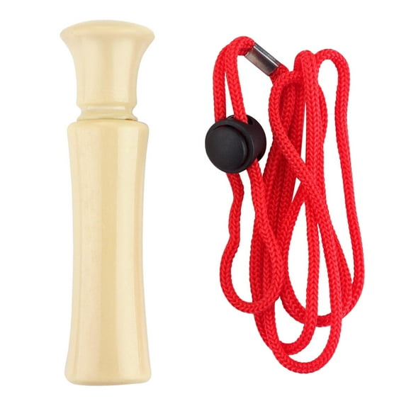 Duck Call Whistle Decoy with Rope Gear Hunting Accessories Outdoor red