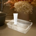 thumbnail image 2 of 4 Pcs Kitchen Organizer Storage Box Plastic Drawers Shallow Small Cube Lipstick Tray Vanity Bathroom Trays Jewelry, 2 of 6