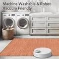 thumbnail image 5 of ODIKA 6'x9' Machine Washable Non-Slip Area Rug, Elegant Interlocking Design with Geometric Flair High Traffic Rug, Orange, 245196, 5 of 7