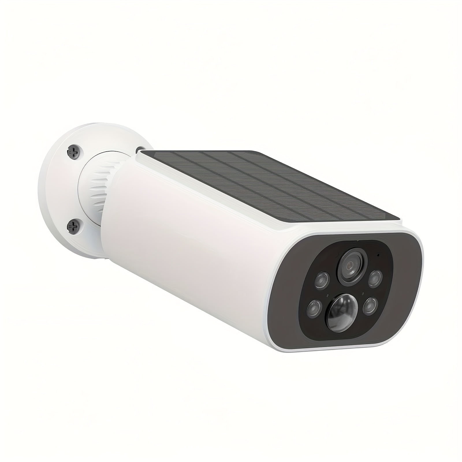Wire-Free Outdoor Security Camera with Solar Panel, 2-Way Audio, PIR Human Detection, Color Night Vision, Siren, IP65 Weatherproof, SD/Cloud Storage