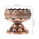 thumbnail image 4 of Exquisito candelabro budista con forma de loto, soporte para velas de escritorio, soporte para lámpara de mantequilla, 4 of 8