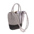 thumbnail image 1 of Retro Ribbon Bow Reticulate Mesh Cuerda Hollow Out Paja De Punto Totes Bolsas Para Playas Fiestas Compras Senderismo - Estilo 3, tal como se describe Sunnimix Bolsos de paja huecos reticulados, 1 of 6