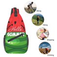 thumbnail image 5 of Sling Bag for Men, Watermelon Hello Summer Fanny Pack Crossbody Bags Shoulder Chest Bag, Small Gym Bag Anti Theft Crossbody Backpack Daypack for Travel Sports Running Hiking, 5 of 7