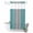 Light Gray Turquoise, variant on No Hook Shower Curtain, Teal Grey Ombre Shower Curtains for Bathroom with See Through Top Window, Gradient Contemporary Abstract Art Waterproof & Washable Bath Curtain Small Stall 36"x78"