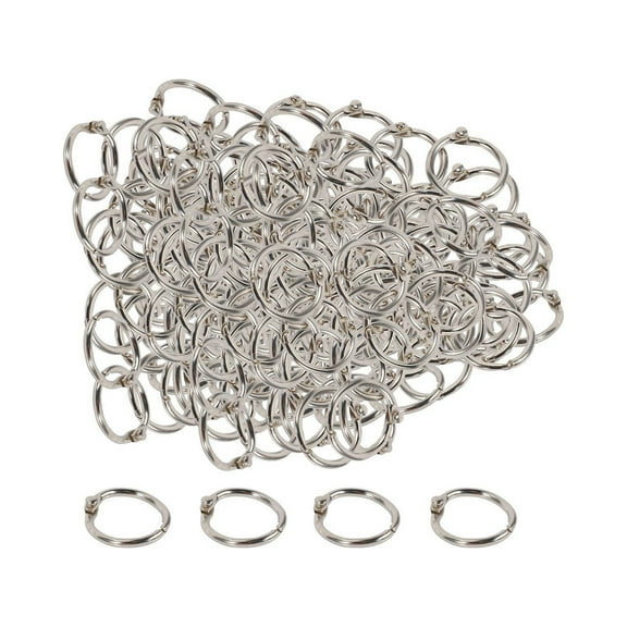 100Pcs 19Mm Loose Leaf Binder Rings Key Rings Book Rings Binder Rings for Scrapbook/Album/Craft