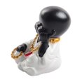 thumbnail image 3 of Adornos de muñeca de monje budista sin escuchar/ver/ Monje Riendo Zulema Escultura de Buda de resina, 3 of 5