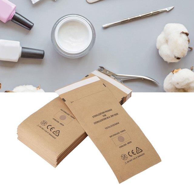 Tool Self Sealing Pouch, Hygiene Nail Tool Self Sealing Pouch Cleansing Disposable for Home Use