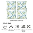thumbnail image 5 of Apolena Inc Marine Blue Coral Decorative Throw Pillow Cover 18"x18" (4 pcs in set) Blue-22x22 Large 22 x 22, 5 of 5