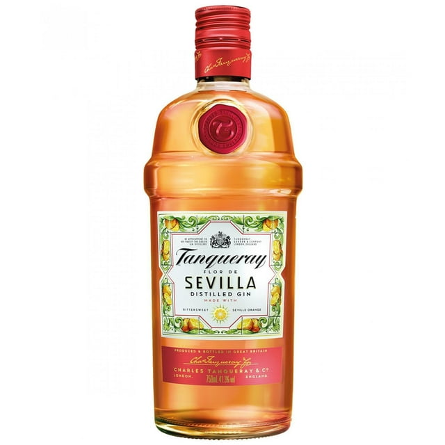 Paquete de 3 Ginebra Tanqueray Flor De Sevilla 700 ml Tanqueray Paquete de 3