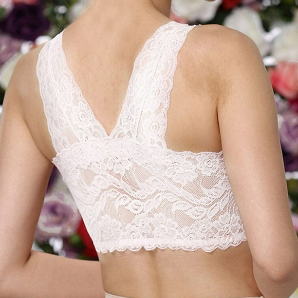 Onlyshe Plus Large Big Size Lace Bras For Women S Bralette Bh Underwear Sexy Lingerie Super Push Up Brassiere Girl Minimizer Deep V Walmart Com Walmart Com