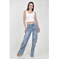 thumbnail image 4 of Jeans Wide Leg con encaje /Juvenil, 569 (Azul claro) azul 11, 4 of 6