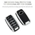 thumbnail image 4 of OFFCURVE for Kia Key Fob Cover with Keychain, Special Key Fob Case Cover Holder for Kia Kia Rio Optima Soul Sportage Sorento Carens Accessories Smart Keyless Remote Key Protector, Black, 4 of 6
