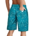 thumbnail image 3 of Brythos Men's Board Shorts,Quick-Drying Elastic Waist Beach Shorts,Drawstring Board Shorts Breathable Beachwear,Blue,XXXXXL, 3 of 5