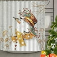 thumbnail image 2 of Shining Christmas Tree Bathroom Shower Curtain Non-Slip Rugs Toilet Lid Cover and Bath Mats,Red Christmas Shower Curtain Rug Set with 12 Hooks,Xmas Shower Curtain Sets(Medium Size), 2 of 8