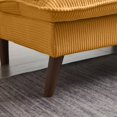 thumbnail image 6 of Convertible Sofa Bed 72″ Fabric Couch with Adjustable Backrest Loveseat Recliner Sleeper Living Room Furniture futon Set for Apartment Small Space, Yellow, 6 of 9