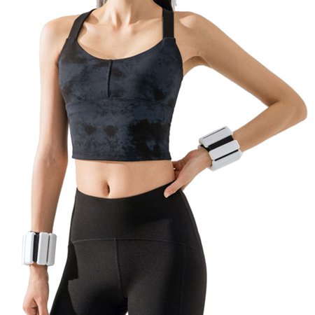 

YUUZONE High Impact Sports Bras for Women Longline Yoga Workout Bra Padded