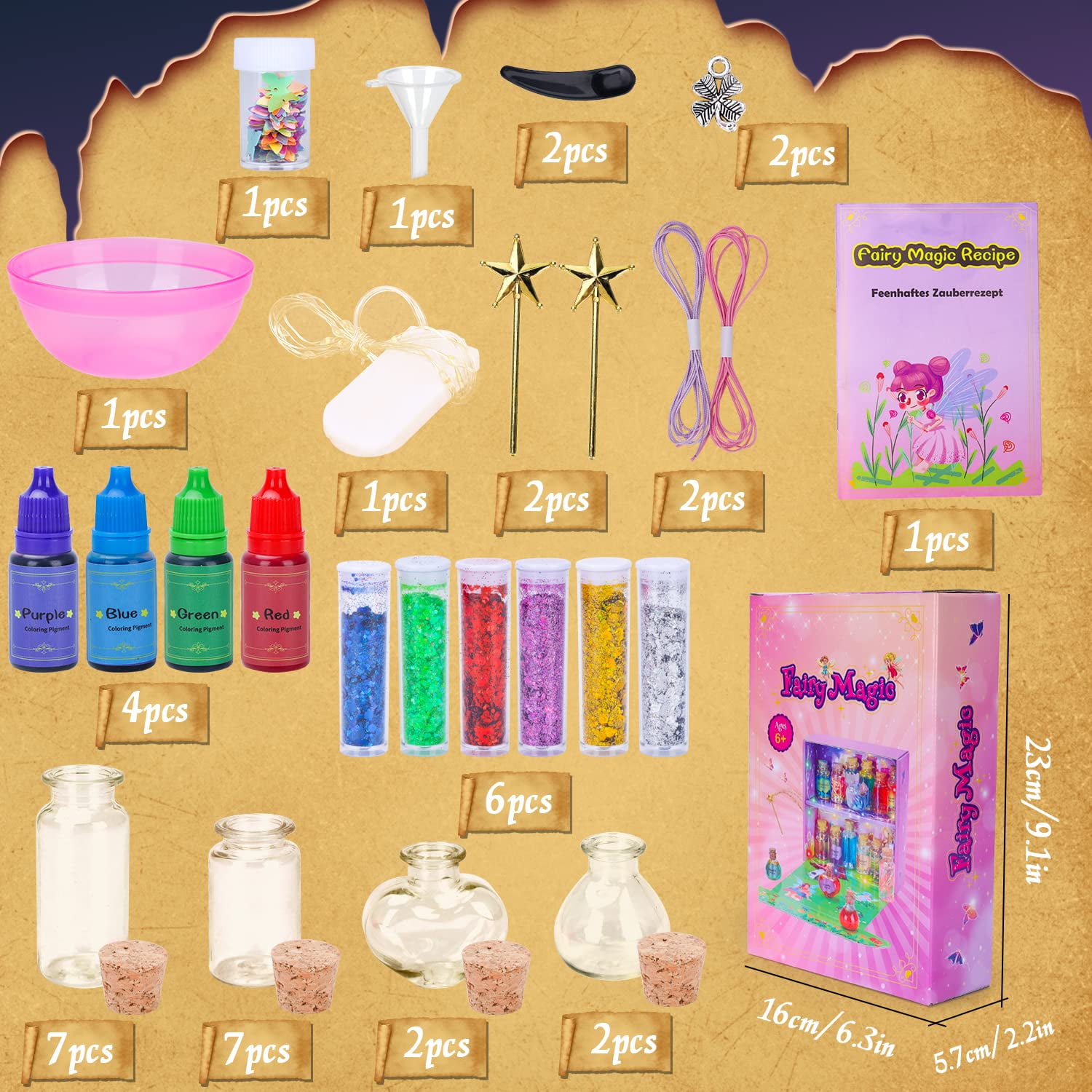 6 11 Year Old Girls Gifts Toys Arts and Craft Kits for Kids Age 7 8 9 10 Girl Activity Packs Fairy Craft Set for 5 12 Years Olds Kid Teenage Birthday Presents Party