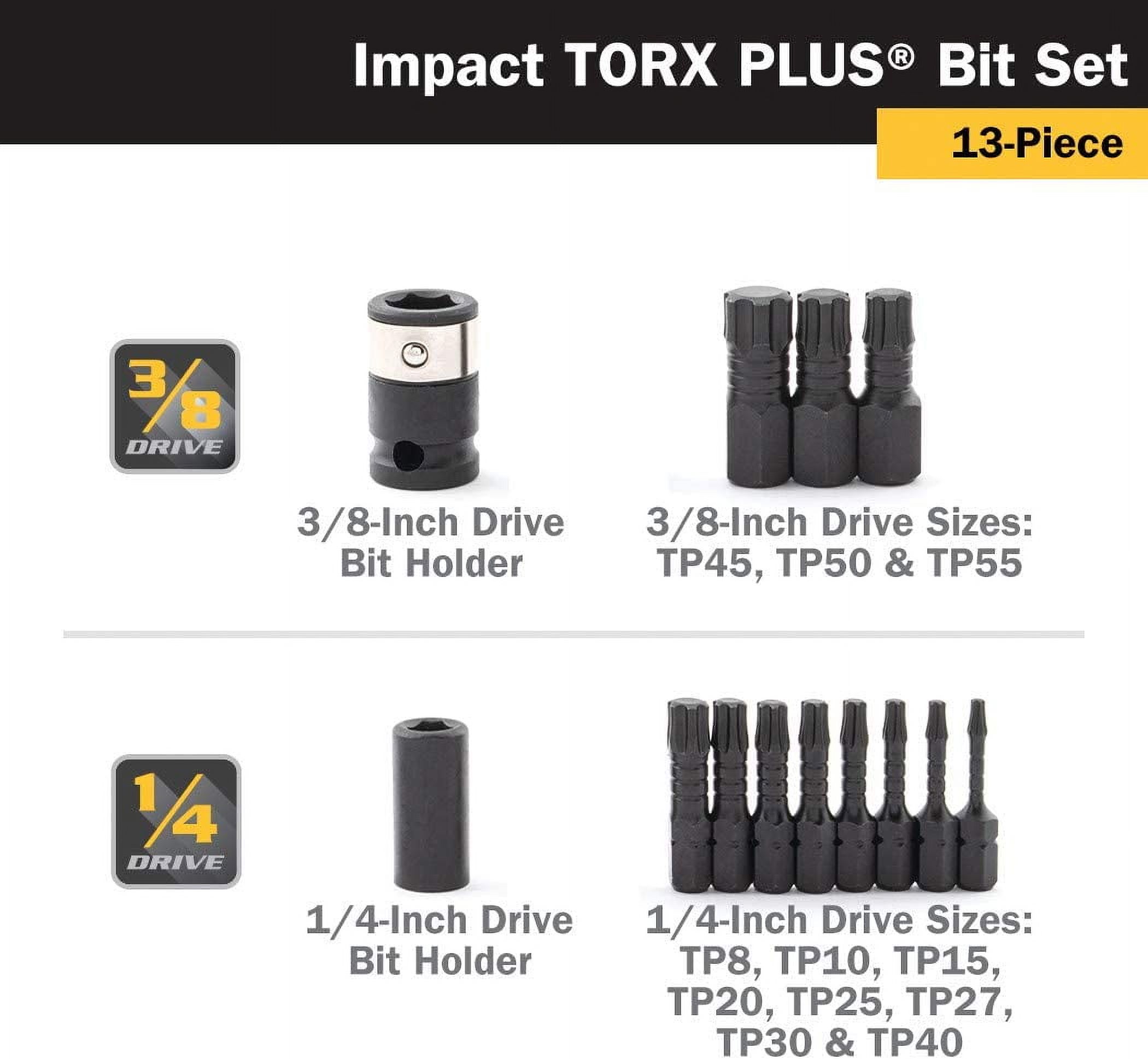 Titan Impact Torx Plus Bit Set (13-Piece)