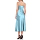 thumbnail image 3 of CURVOSPORT Vestido de Satén para Mujer con Tirantes Espagueti, Escote en V, Elegante, Maxi, Deslizante, XL, Azul Claro, 3 of 6