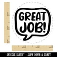 thumbnail image 2 of Great Job Talk Speech Bubble Teacher Self-Inking Rubber Stamp Ink Stamper - Blue Ink - Small 3/4 Inch, 2 of 7