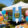 thumbnail image 5 of Decorr 2026 World Cup Soccer Flags, 18 Styles National Team Crest Pennants for Sports Bar, Man Cave & Fan Wall Decor, 51×28", 5 of 6