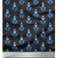 thumbnail image 1 of Soimoi Viscose Chiffon Fabric Leaves & Floral Artistic Printed Craft Fabric by The Yard 42 Inch Wide, 1 of 3