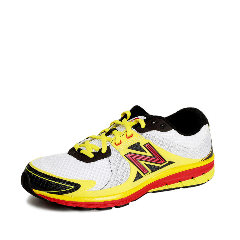 MR1190 Running Shoe,White/Neon Yellow 
