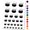 Black, variant on Witch's Bubbling Cauldron Magic Halloween Water Resistant Temporary Tattoo Set Fake Body Art Collection - Red