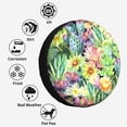 thumbnail image 6 of Kdxio Watercolor Blooming Cactus for Tire Cover Wheel Protectors Tyre Covers Weatherproof Wheel Covers Universal Fit for Trailer Rv SUV Truck Camper Travel Trailers 15 inch, 6 of 8