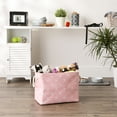 thumbnail image 4 of DII Polyester Pet Bin Trellis Paw Pink Rectangle Medium, 4 of 5