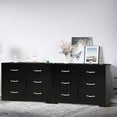 thumbnail image 4 of Furnibear Dresser with 6 Drawers Large Wooden Dresser Horizontal Storage Organizer for Bedroom, 4 of 9